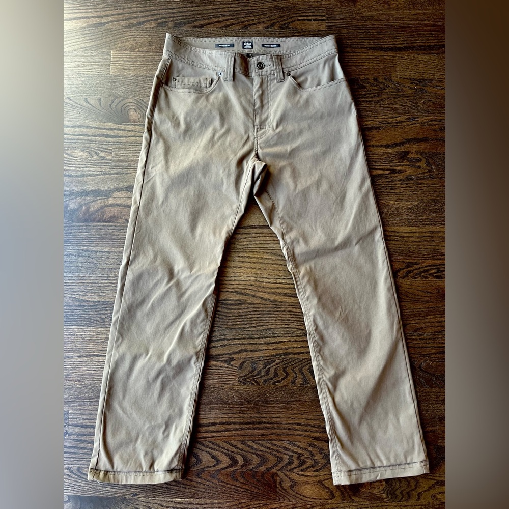 Prana Brown Stretch Hiking Pants Mens 30x32 Outdoor Travel